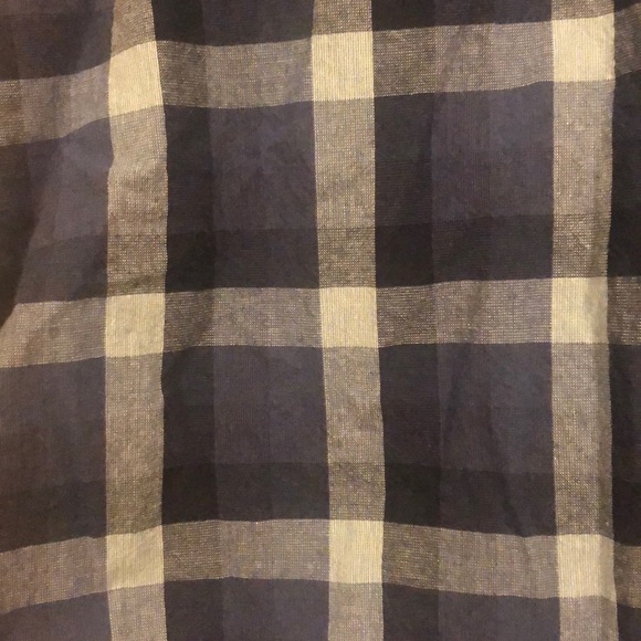 Blue checkered button down - Picture 2 of 2